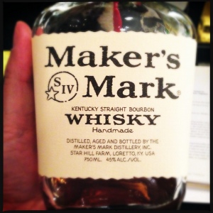 a nicely used bottle of Maker's Mark. Photo by user swanksalot on flickr via Creative Commons.